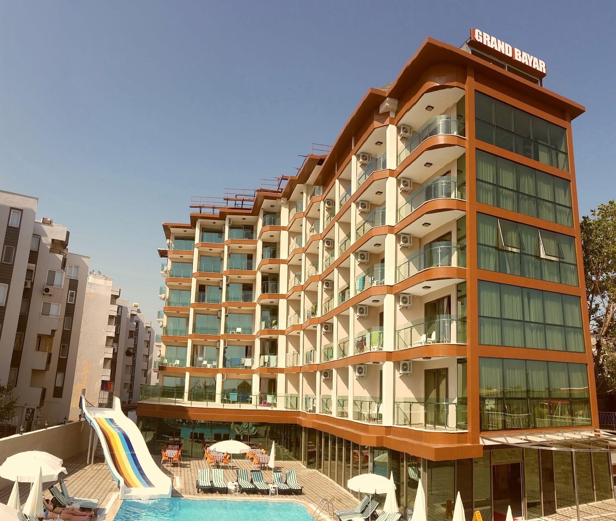 Grand Bayar Beach Hotel Alanya Exteriör bild